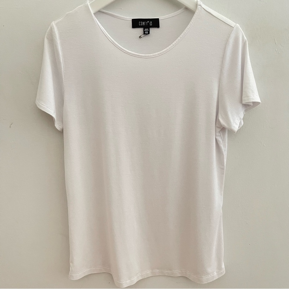 Comfy USA Basic White T-Shirt